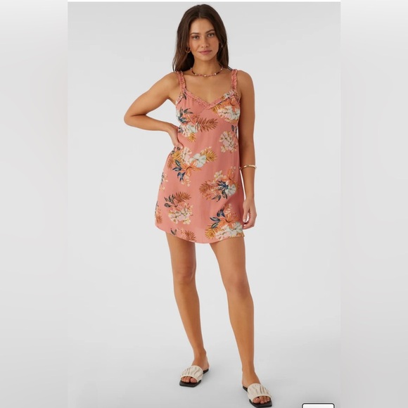 O’Neill Luella babydoll dress - canyon clay/size L - Picture 2 of 5